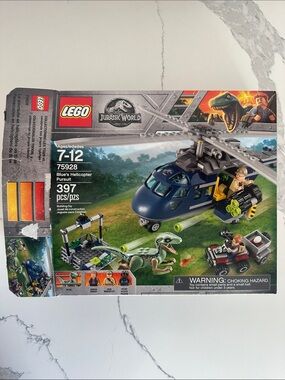 LEGO Jurassic World Blue’s Helicopter Pursuit Building Toy 75928
